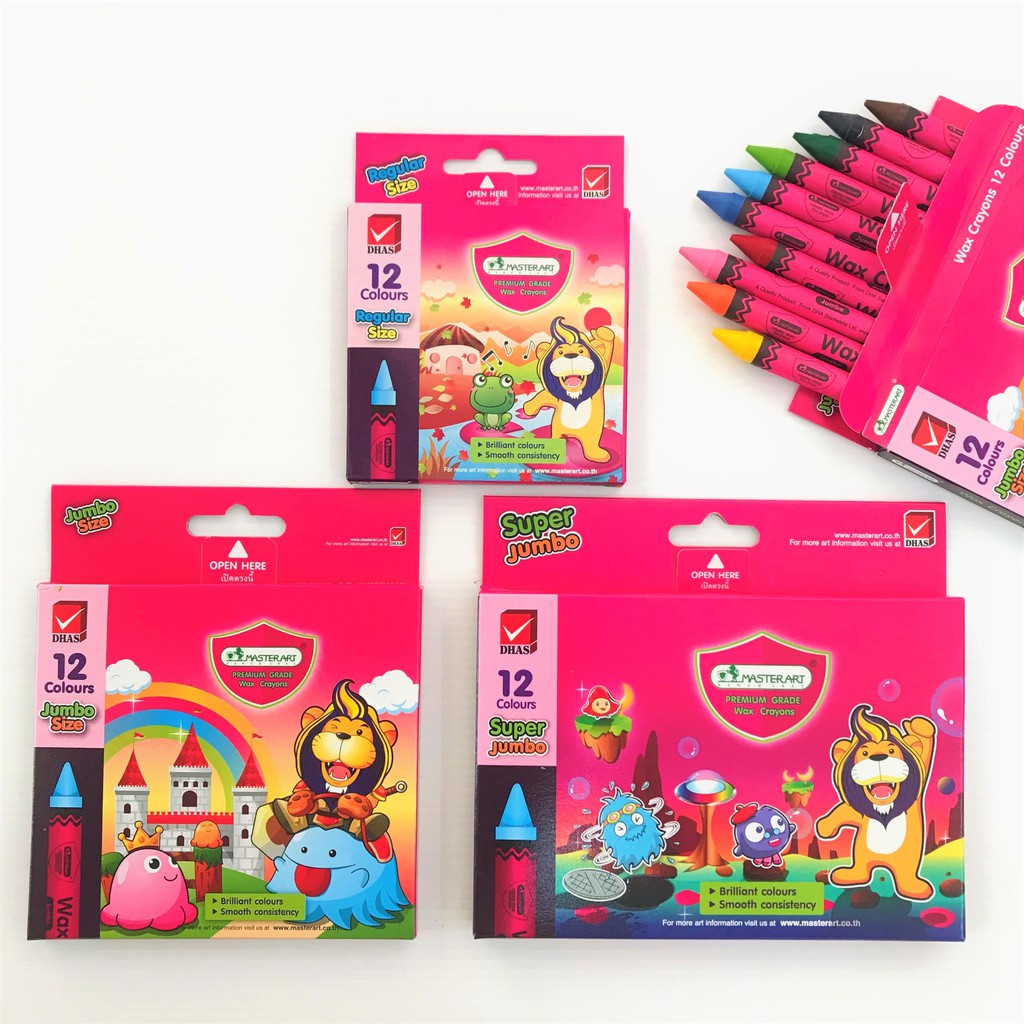 สีเทียน12 สีเล็ก